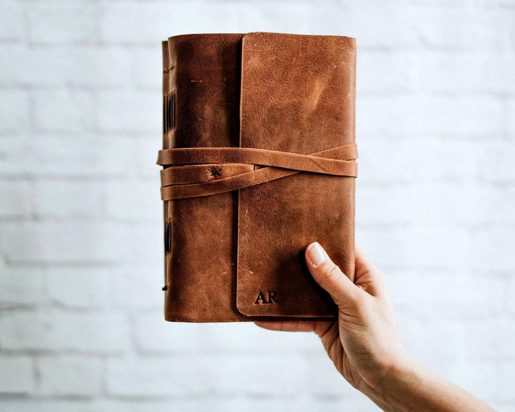 Personalized Leather Journals - Thread Bound