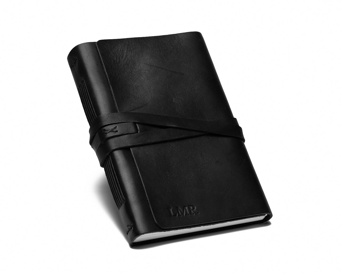 Personalized Leather Journal with Music Stave pages