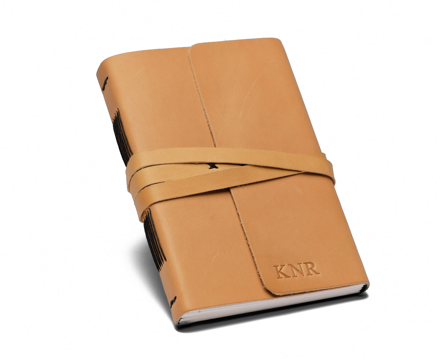 Personalized Leather Journal with Music Stave pages