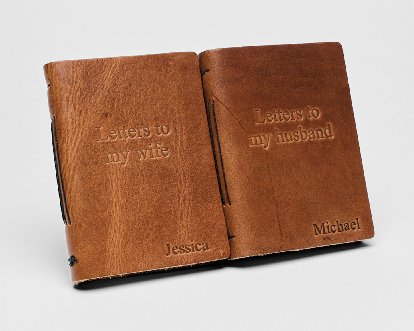 Personalized Leather Vow Books | Letters to my Husband/Wife