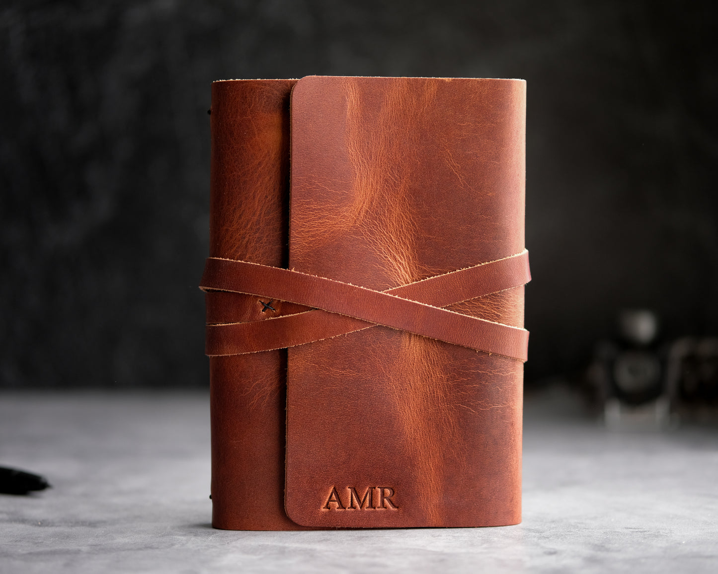 REFILLABLE PERSONALIZED LEATHER JOURNAL - Tan