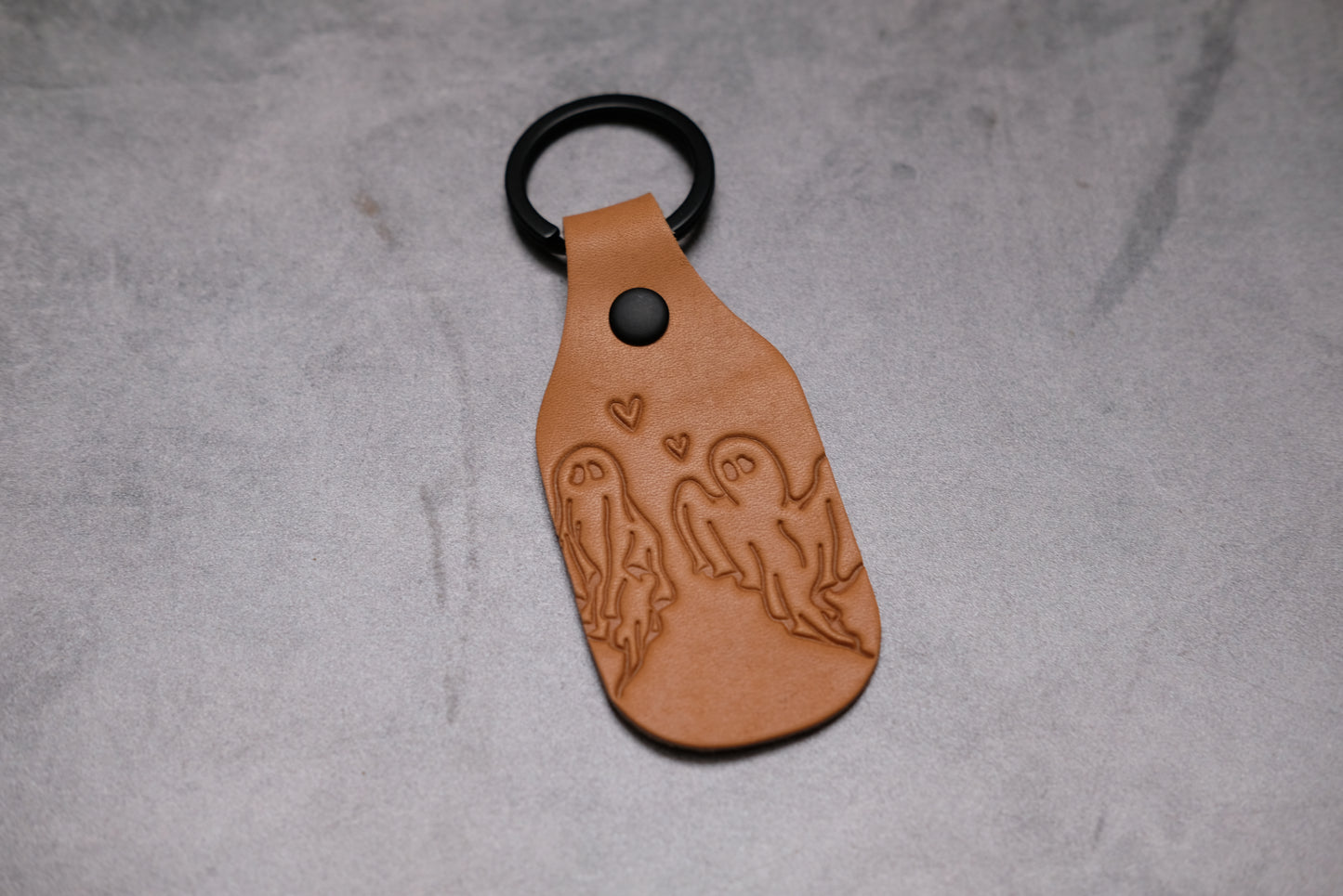 Ghost Couple - Leather Keychain