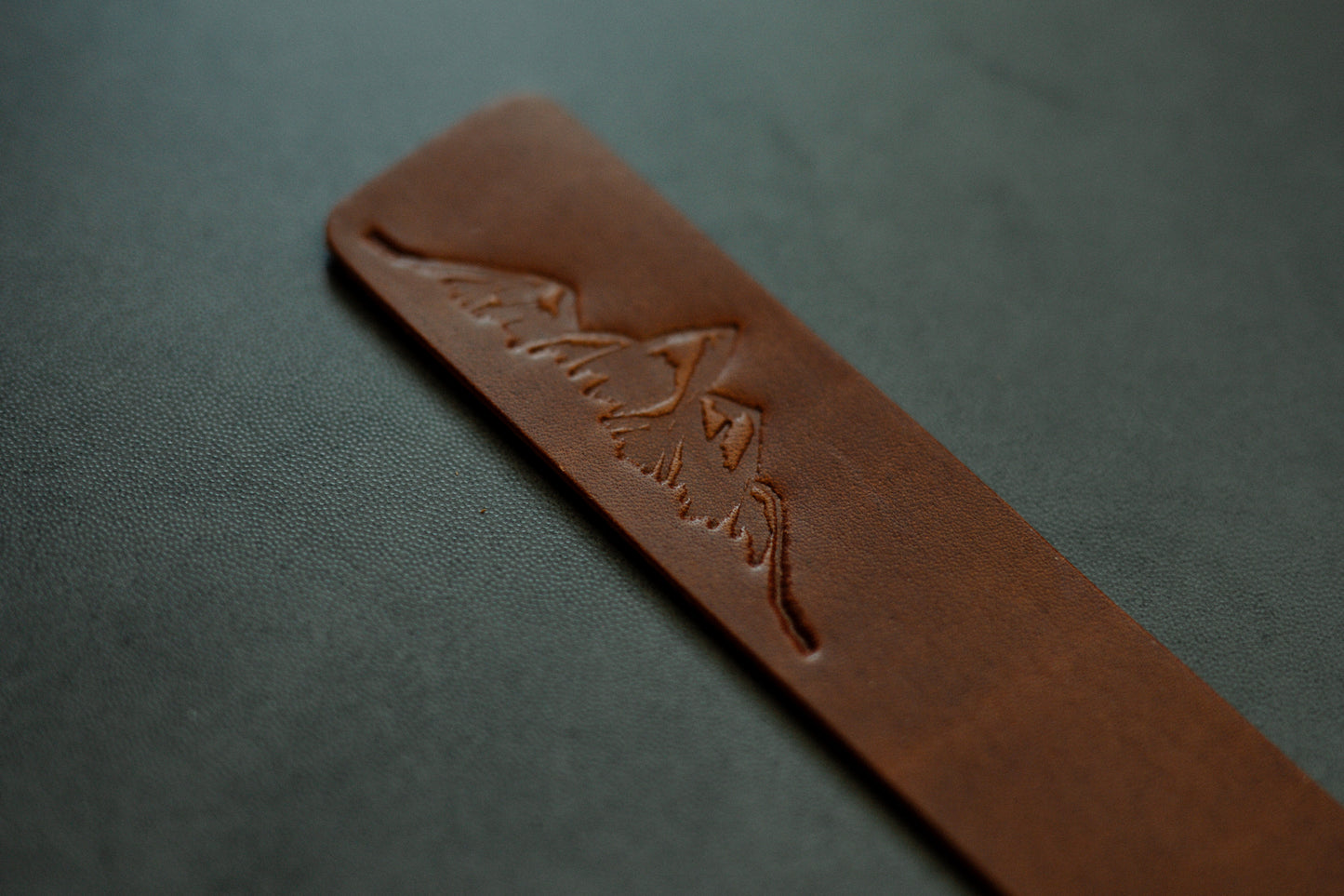 Personalized leather bookmark