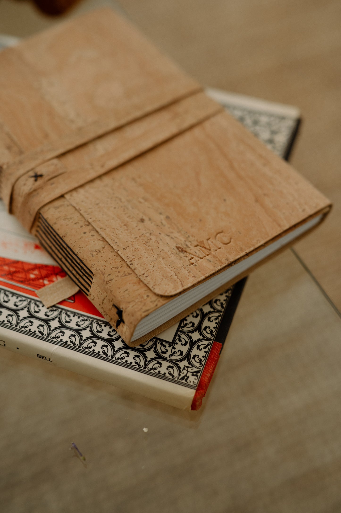 NATURAL COLOR CORK FABRIC JOURNAL (VEGAN)