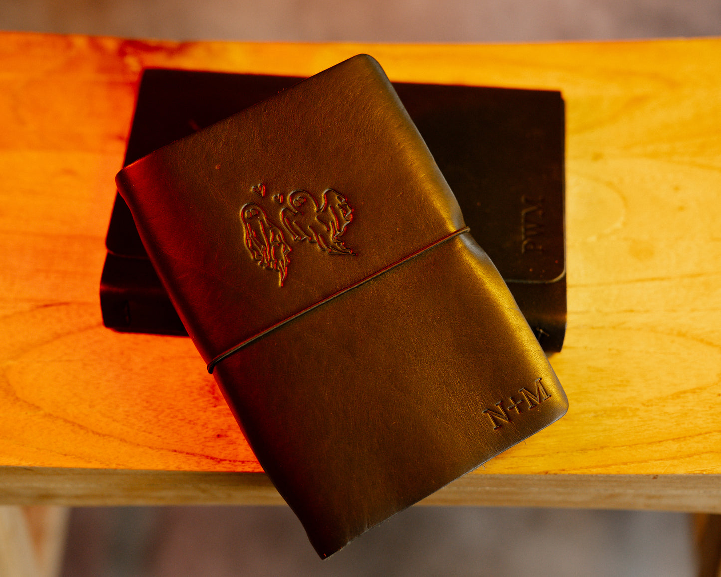 REFILLABLE Leather Travel Journal | Ghost Couple