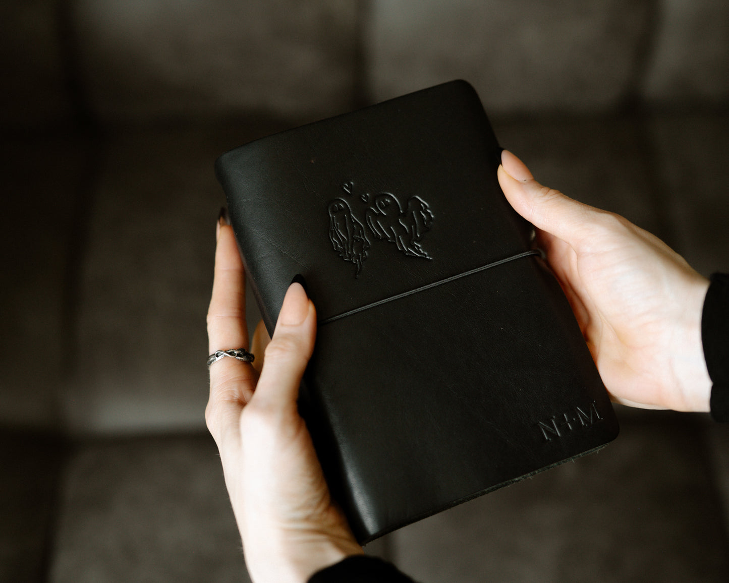 REFILLABLE Leather Travel Journal | Ghost Couple