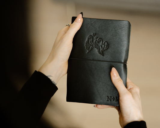 REFILLABLE Leather Travel Journal | Ghost Couple