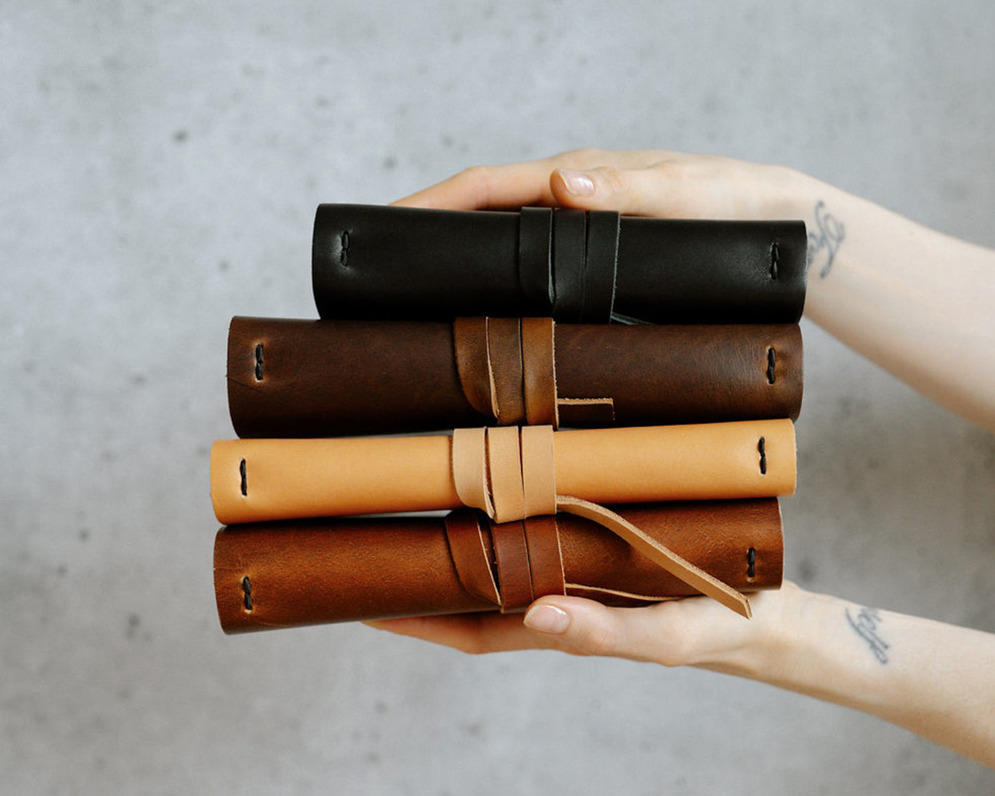 REFILLABLE PERSONALIZED LEATHER JOURNAL - Tan