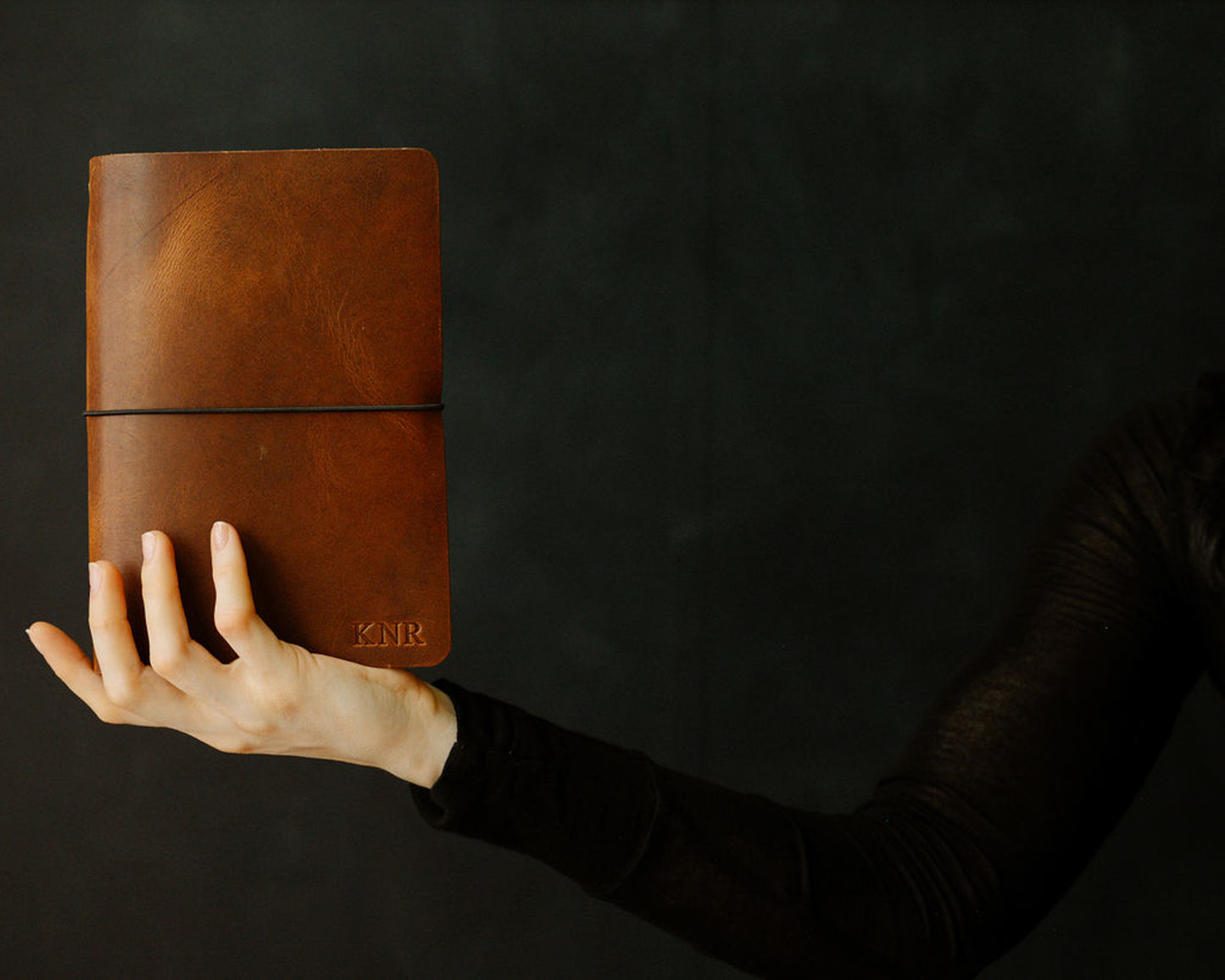 REFILLABLE Leather Notebook / Sketchbook with Elastic Closure