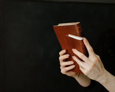 Personalized Leather Pocket Notebook