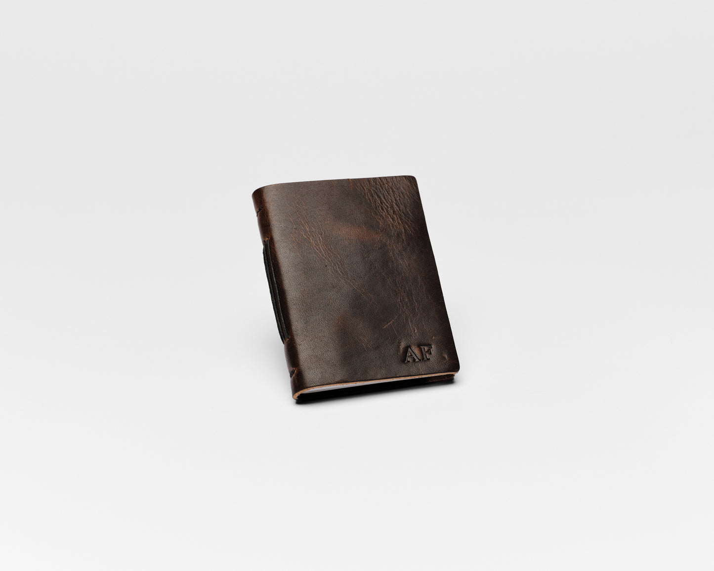 Personalized Leather Pocket Notebook  3.5x5" (Tan Color)