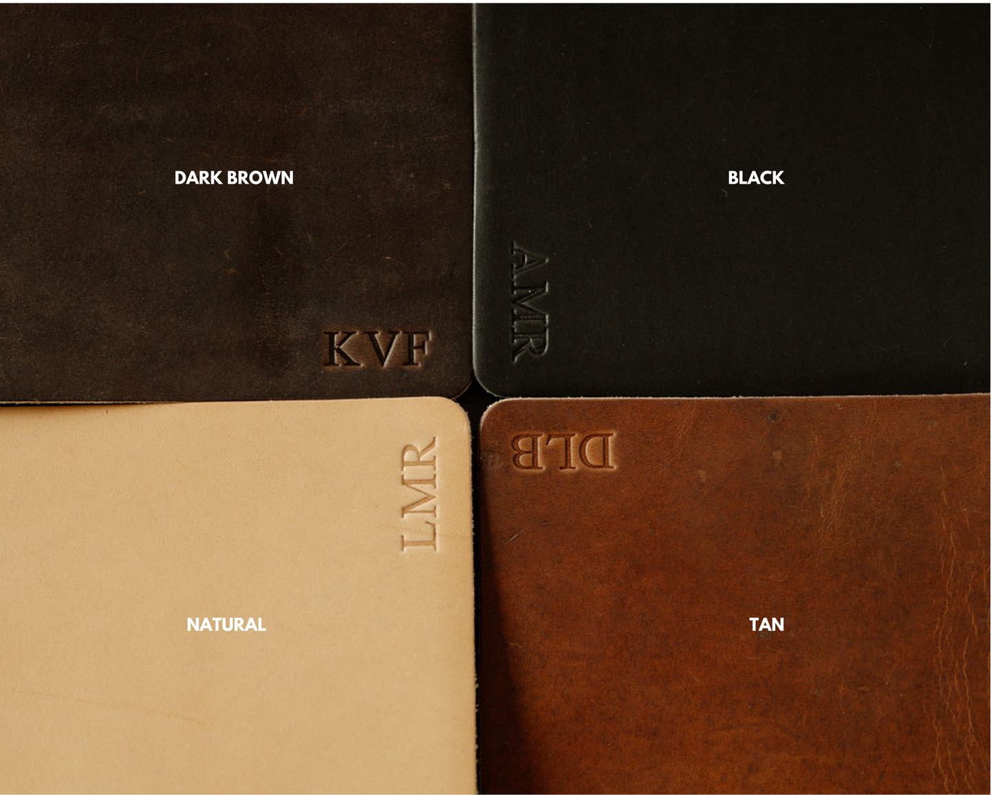 A5 BLACK PERSONALIZED LEATHER JOURNAL