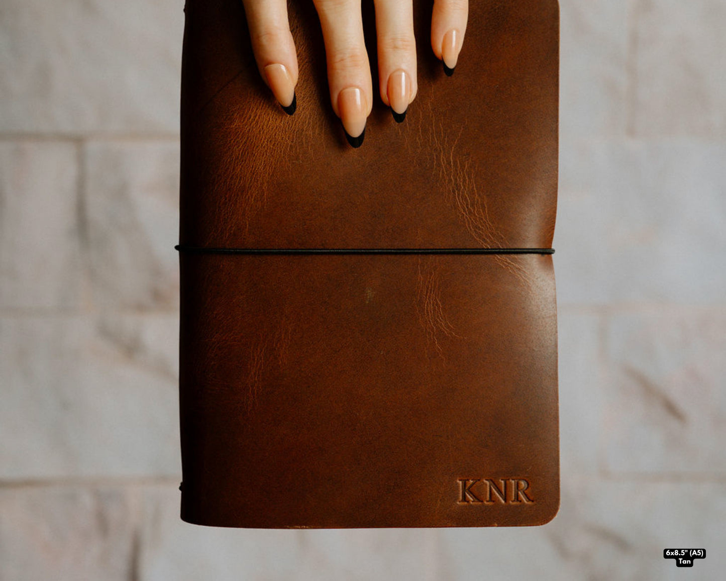 REFILLABLE Leather Notebook / Sketchbook with Elastic Closure