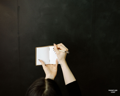 Personalized Leather Pocket Notebook