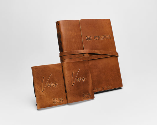 Wedding Guestbook & Vow Books Set | Our Adventures