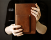 Personalized Leather Pocket Notebook