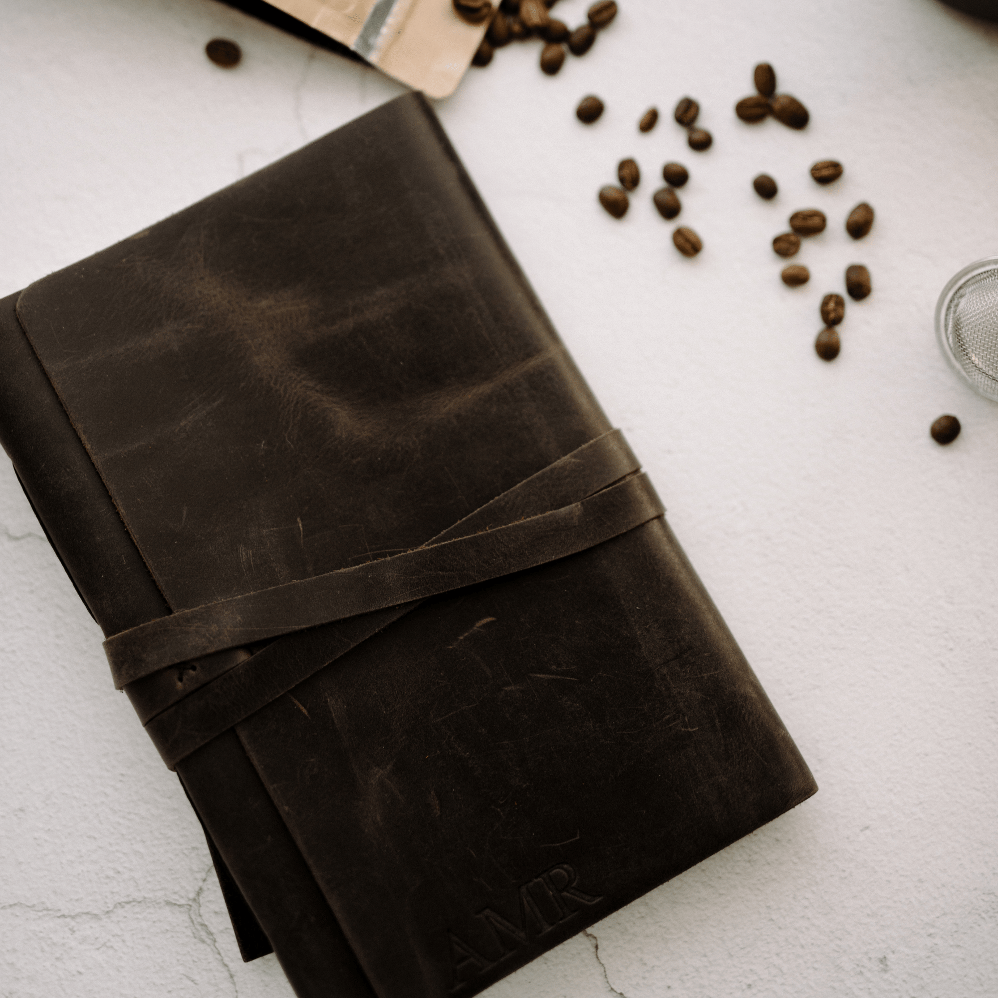 Personalized Coffee Leather Bound Journal – LeatherNeo