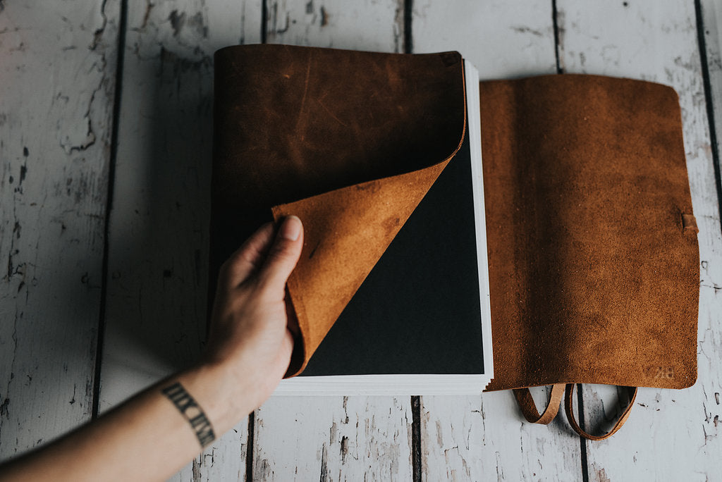 Personalized Leather Sketchbook