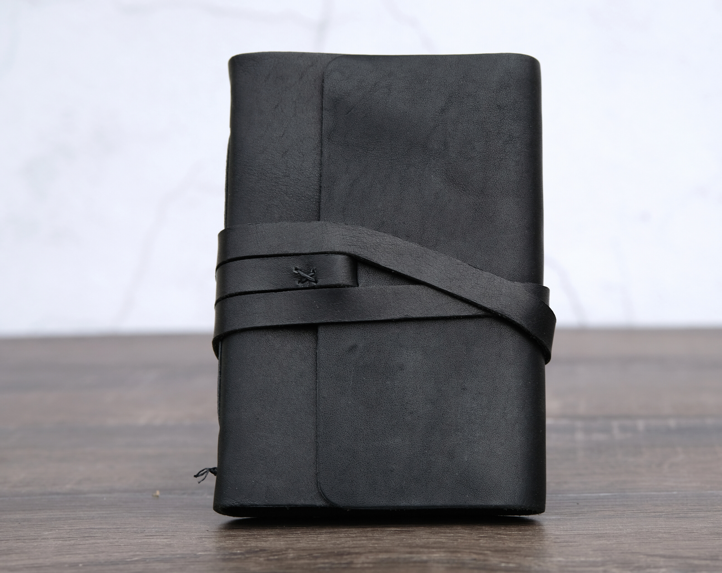 A5 BLACK PERSONALIZED LEATHER JOURNAL