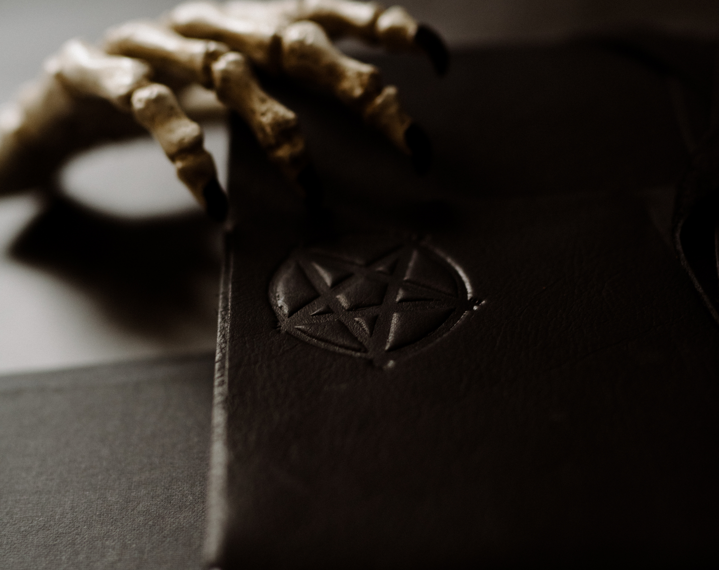 BLACK PENTAGRAM LEATHER JOURNAL